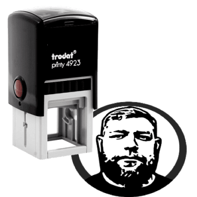 Self-Inking Face Stamp