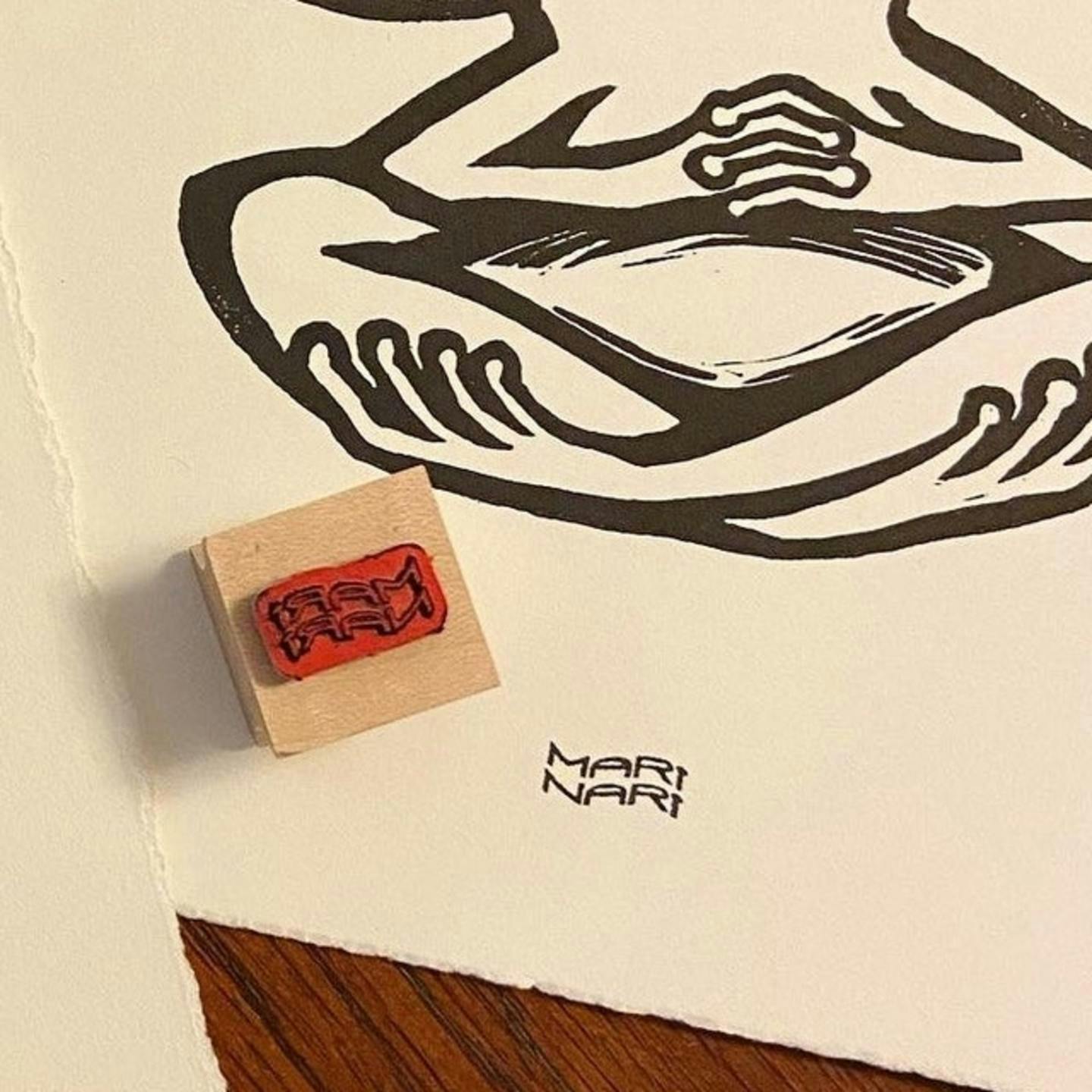 Images of Small Wood Stamp (2)