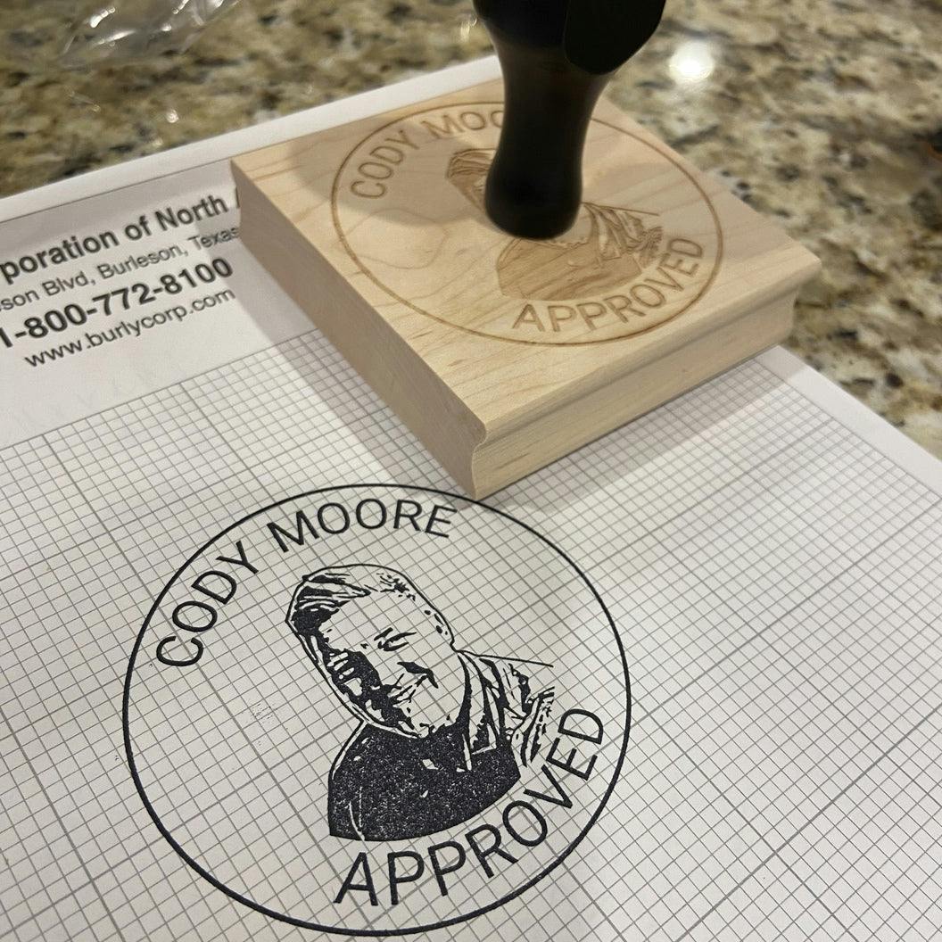 Images of Wood Mount Face Stamp (4)