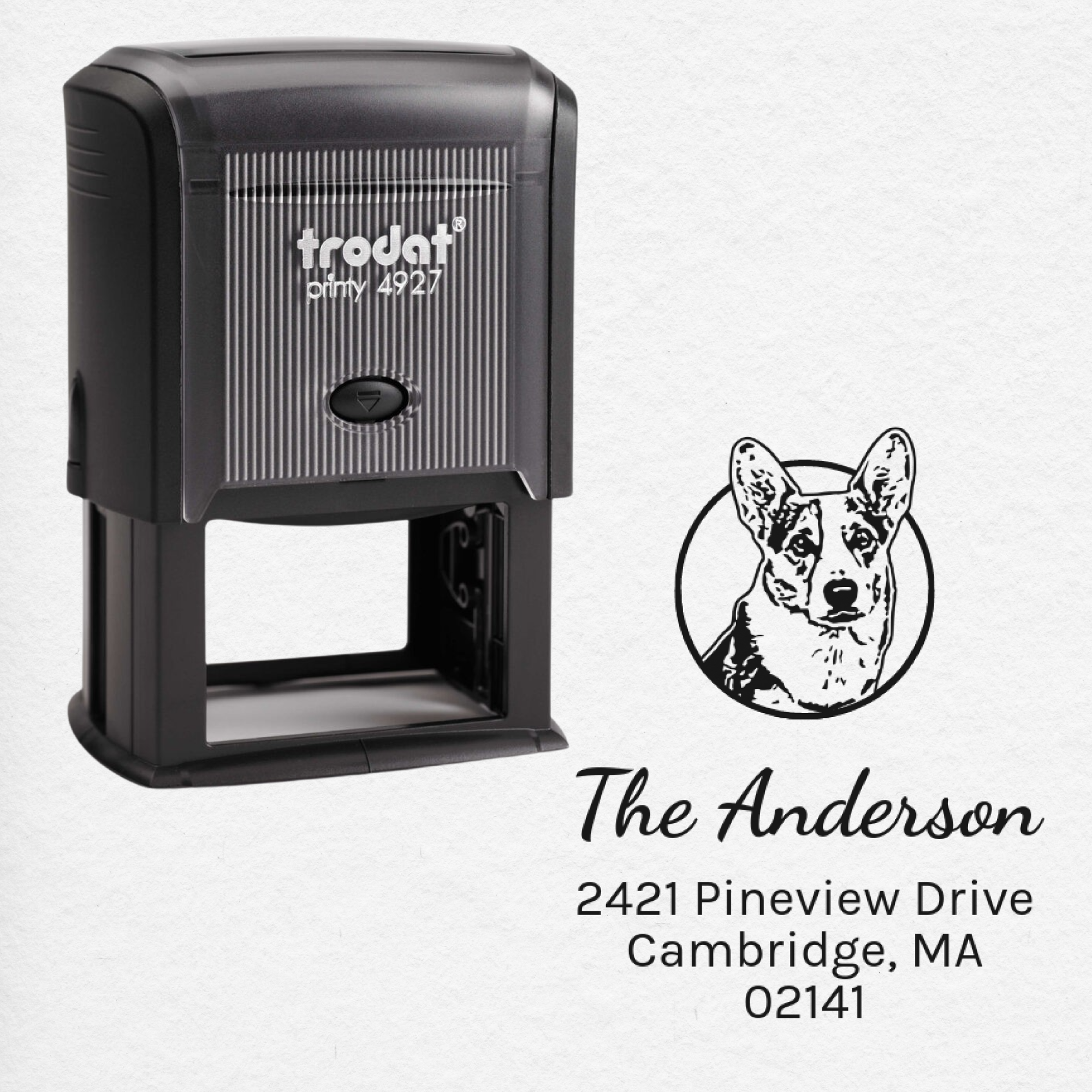 Images of Face Address Stamp (Self-Inking Stamp) (1)