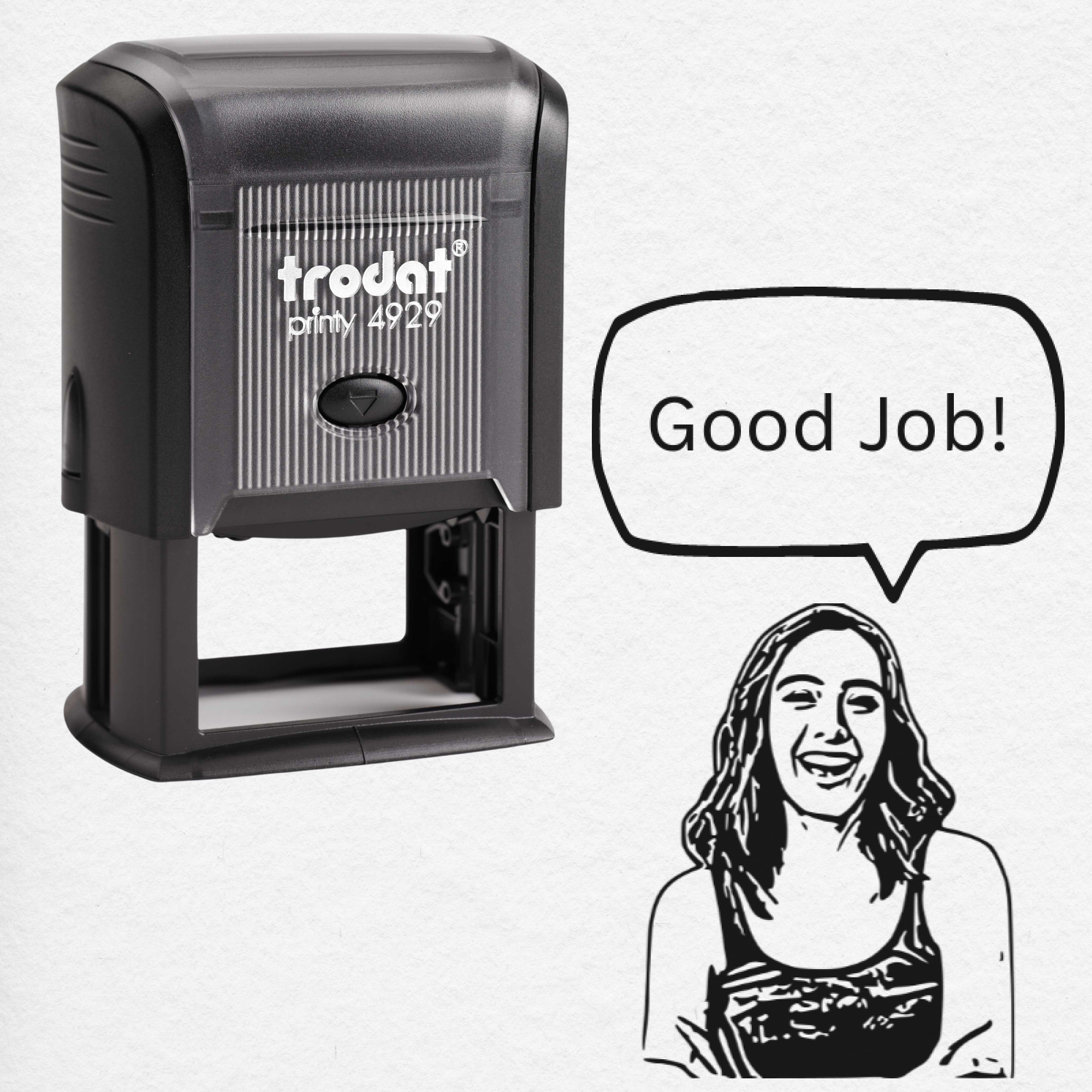 Images of Face Stamp (Self-Inking Stamp) (1)